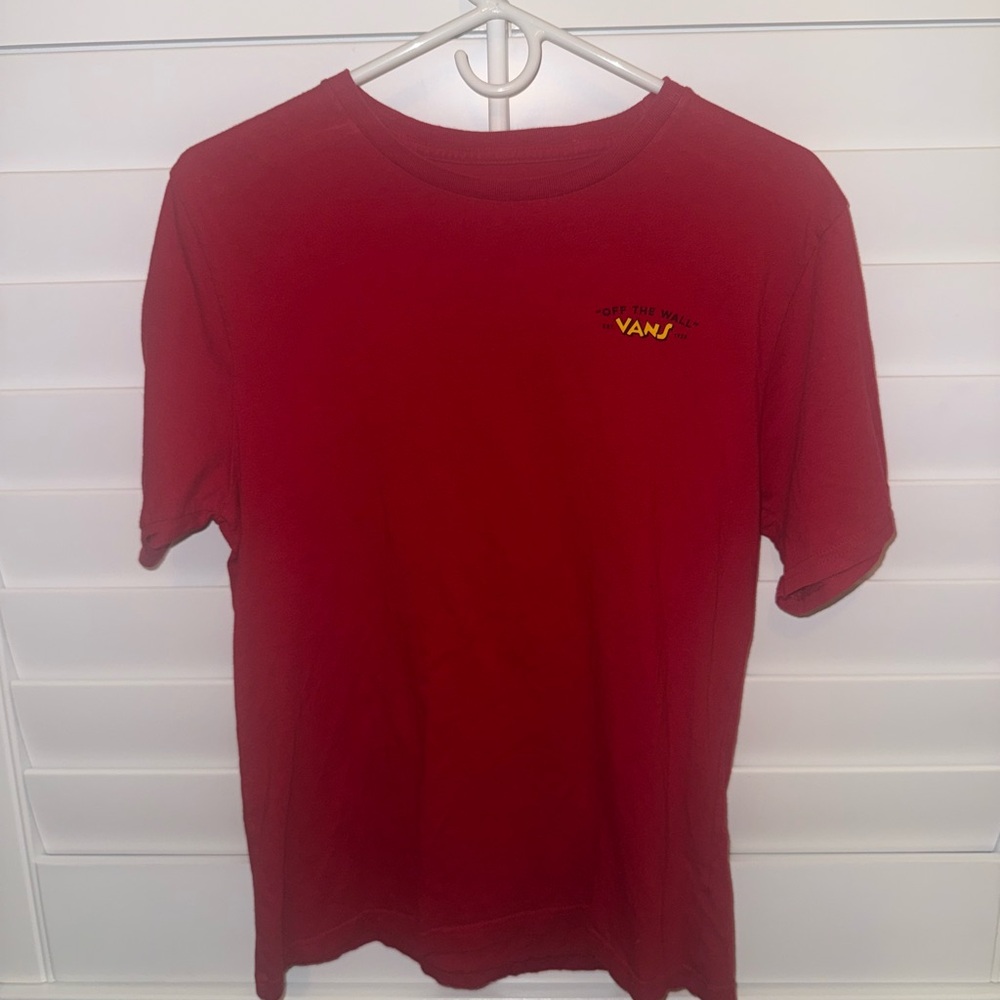 Vans  Red Custom Fit T-Shirt Mickey Mouse Size Juniors XL - Picture 3 of 5